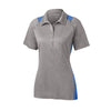 Sport-Tek LST665 Contender Women's Two-Tone Heather Raglan Polo