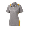 Sport-Tek LST665 Contender Women's Two-Tone Heather Raglan Polo