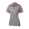 Sport-Tek LST665 Contender Women's Two-Tone Heather Raglan Polo