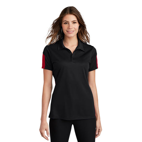 Sport-Tek LST695 PosiCharge Women's Active Textured Two-Tone Polo