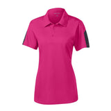 Sport-Tek LST695 PosiCharge Women's Active Textured Two-Tone Polo