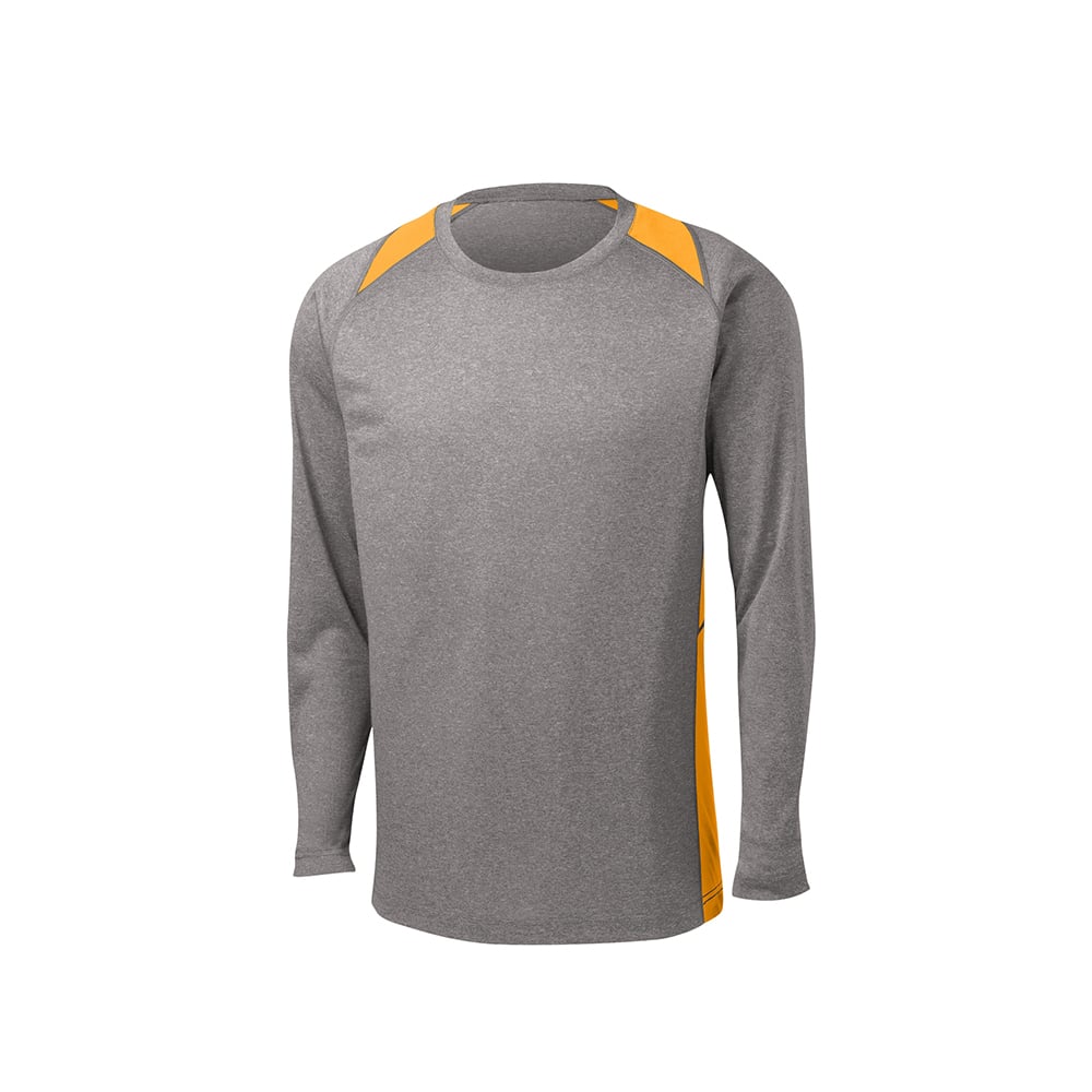 Sport-Tek ST361LS Contender Two-Tone Heather Long Sleeve T-Shirt