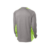 Sport-Tek ST361LS Contender Two-Tone Heather Long Sleeve T-Shirt