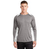 Sport-Tek ST361LS Contender Two-Tone Heather Long Sleeve T-Shirt