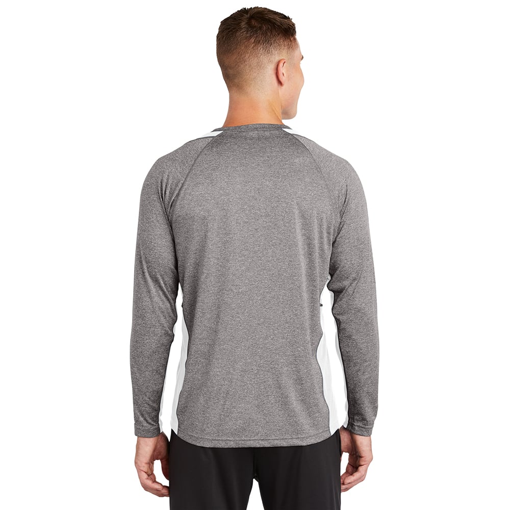 Sport-Tek ST361LS Contender Two-Tone Heather Long Sleeve T-Shirt