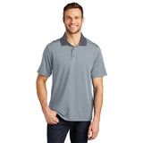 Port Authority K558 Fine Stripe Performance Polo with Contrast Collar