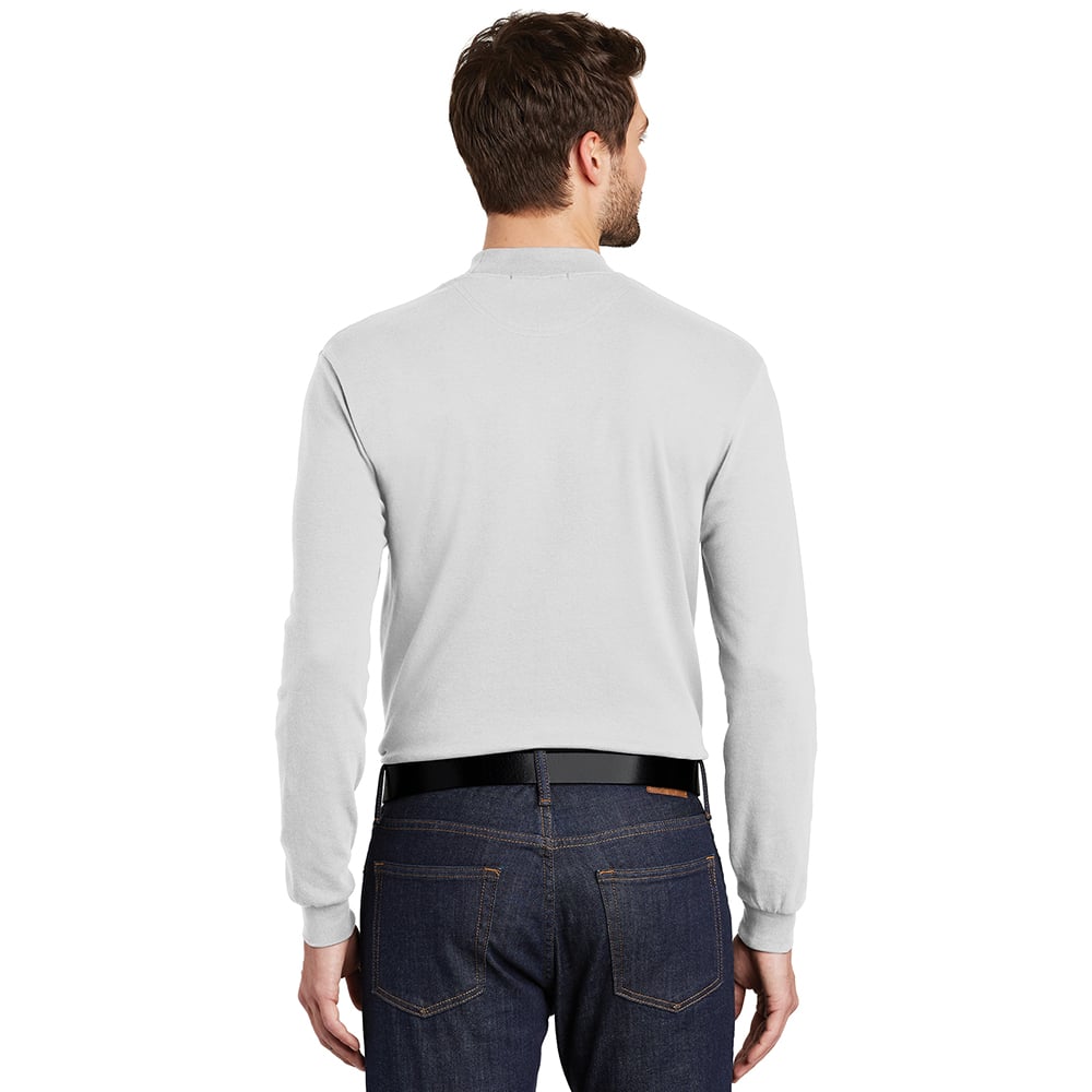 Port Authority K321 Interlock Knit Mock Turtleneck T-Shirt