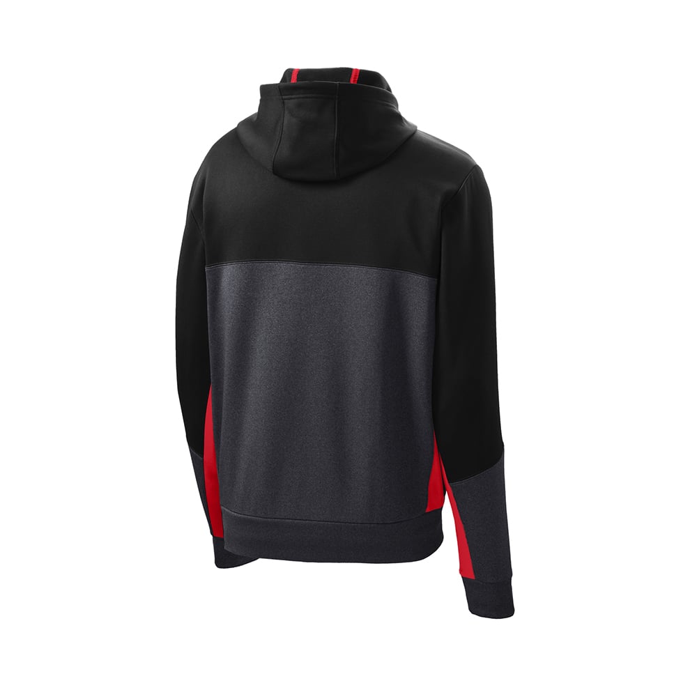 Sport-Tek ST245 Tech Fleece Contrast Hooded Jacket with Sleeve Pocket