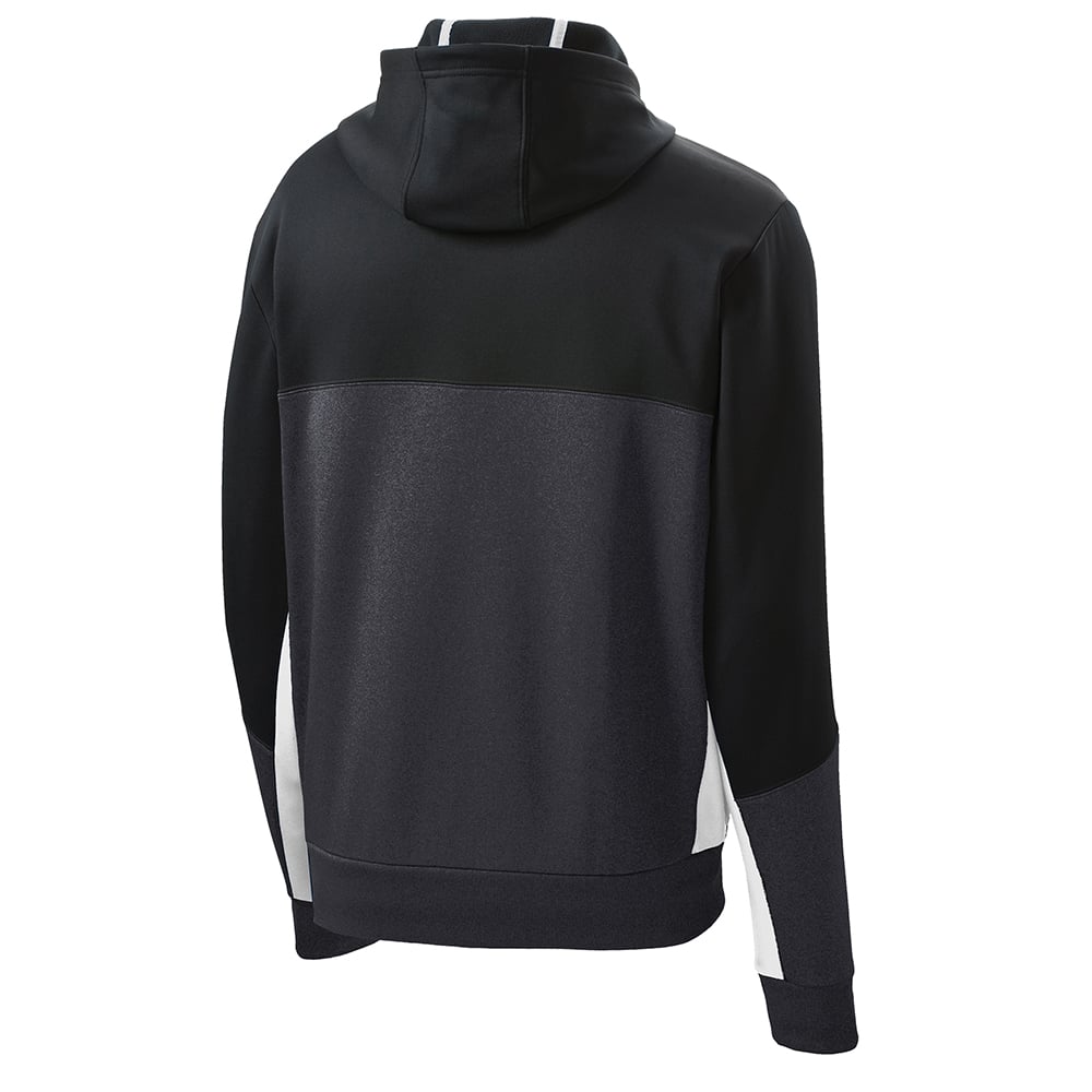 Sport-Tek ST245 Tech Fleece Contrast Hooded Jacket with Sleeve Pocket