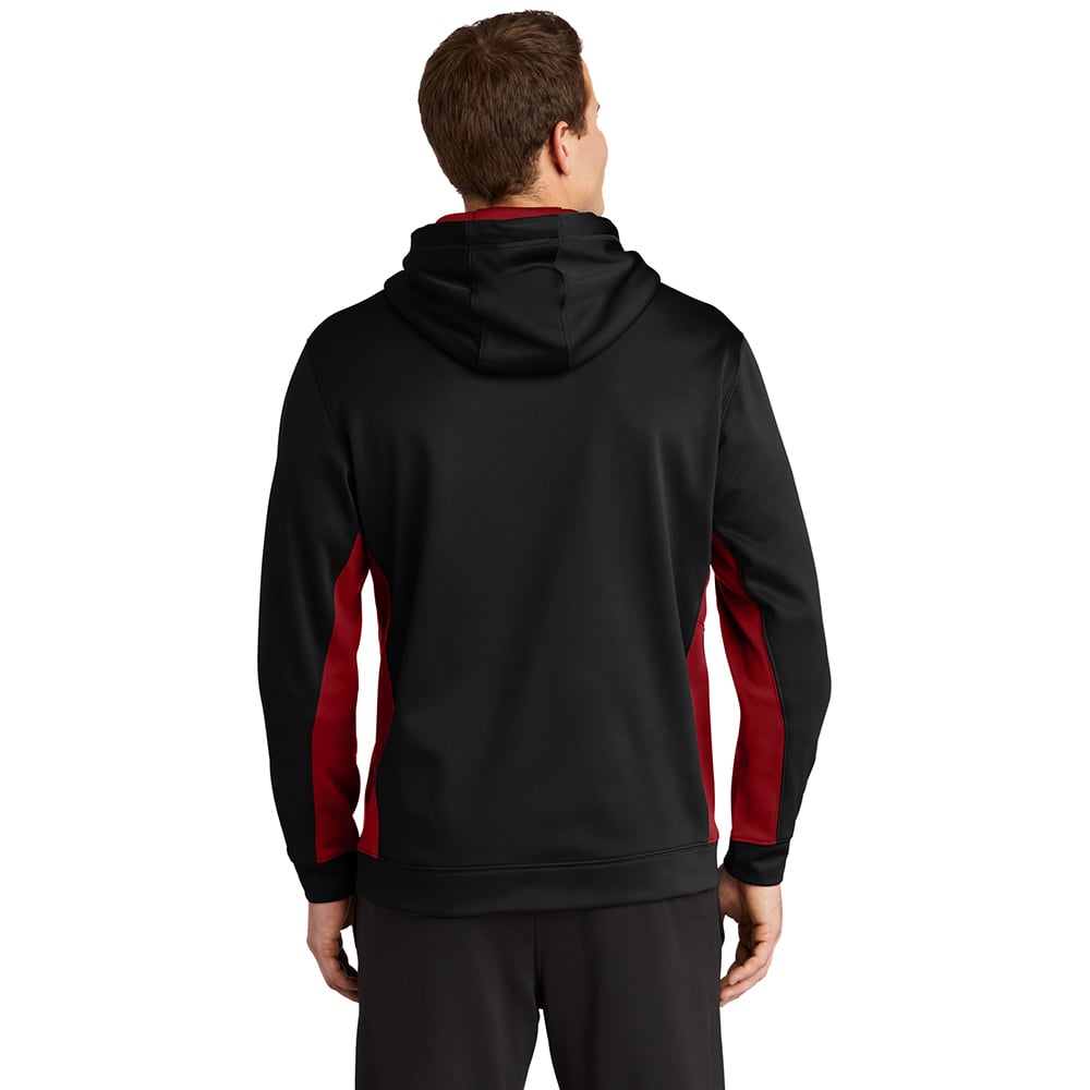 Sport-Tek ST235 Sport-Wick Contrast Fleece Hooded Pullover with Pocket