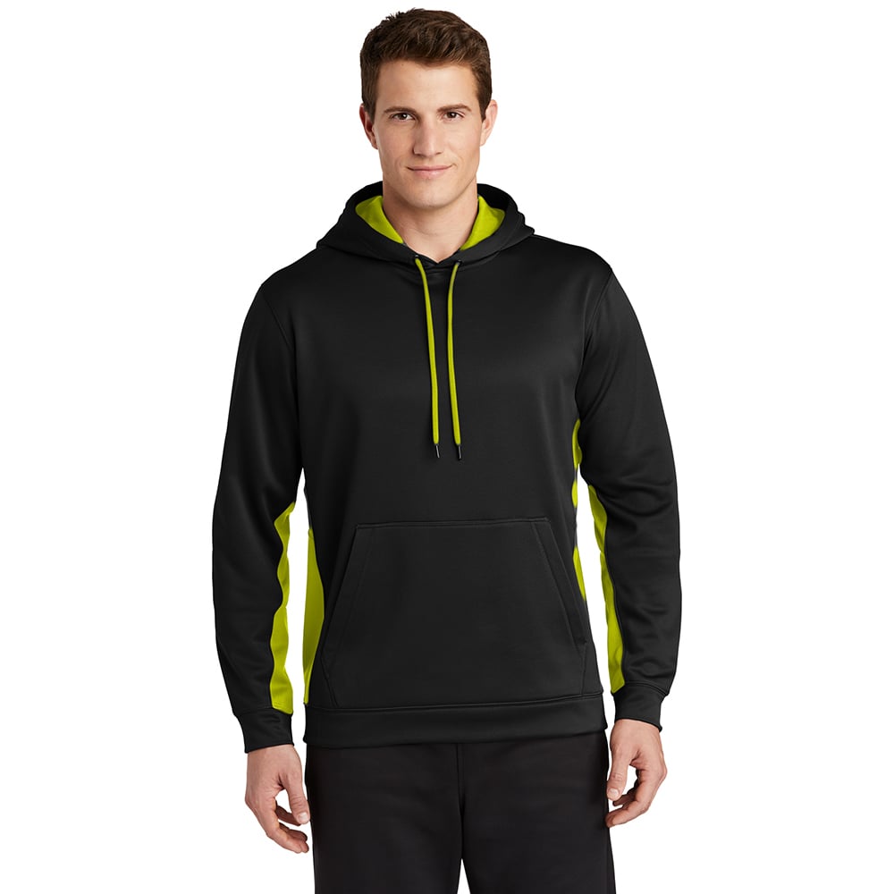 Sport-Tek ST235 Sport-Wick Contrast Fleece Hooded Pullover with Pocket