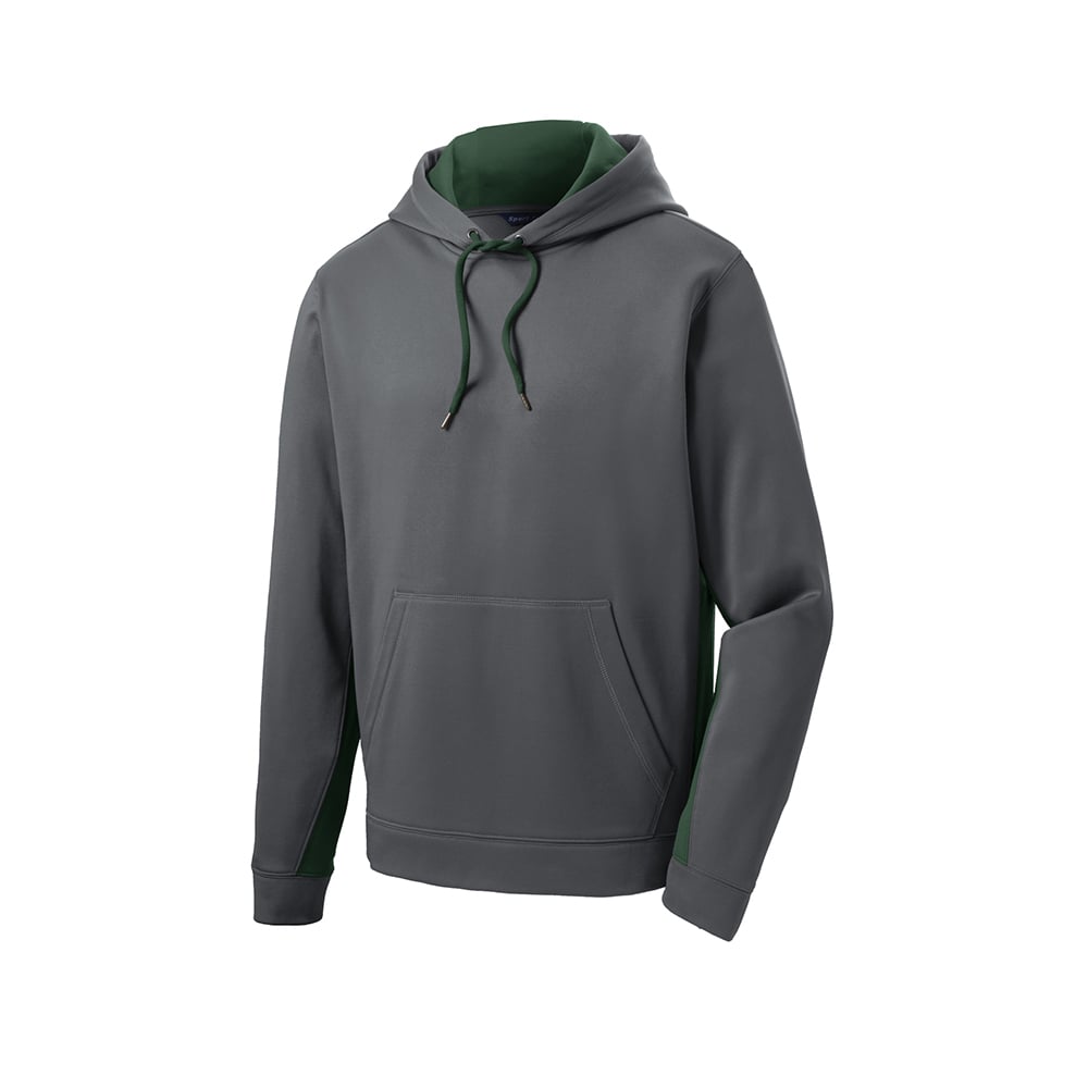 Sport-Tek ST235 Sport-Wick Contrast Fleece Hooded Pullover with Pocket