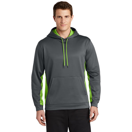 Sport-Tek ST235 Sport-Wick Contrast Fleece Hooded Pullover with Pocket