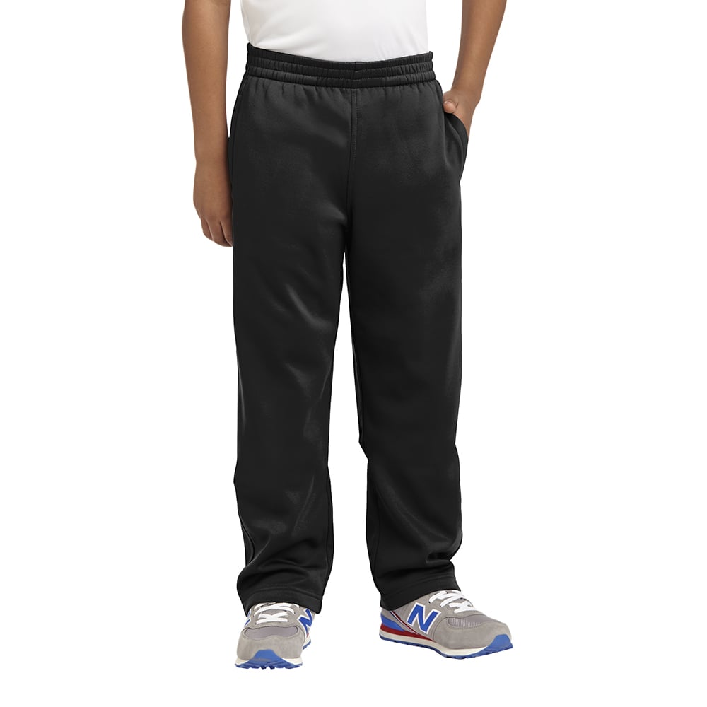 Sport-Tek YST237 Youth Sport-Wick Fleece Pant with Front Slash Pockets