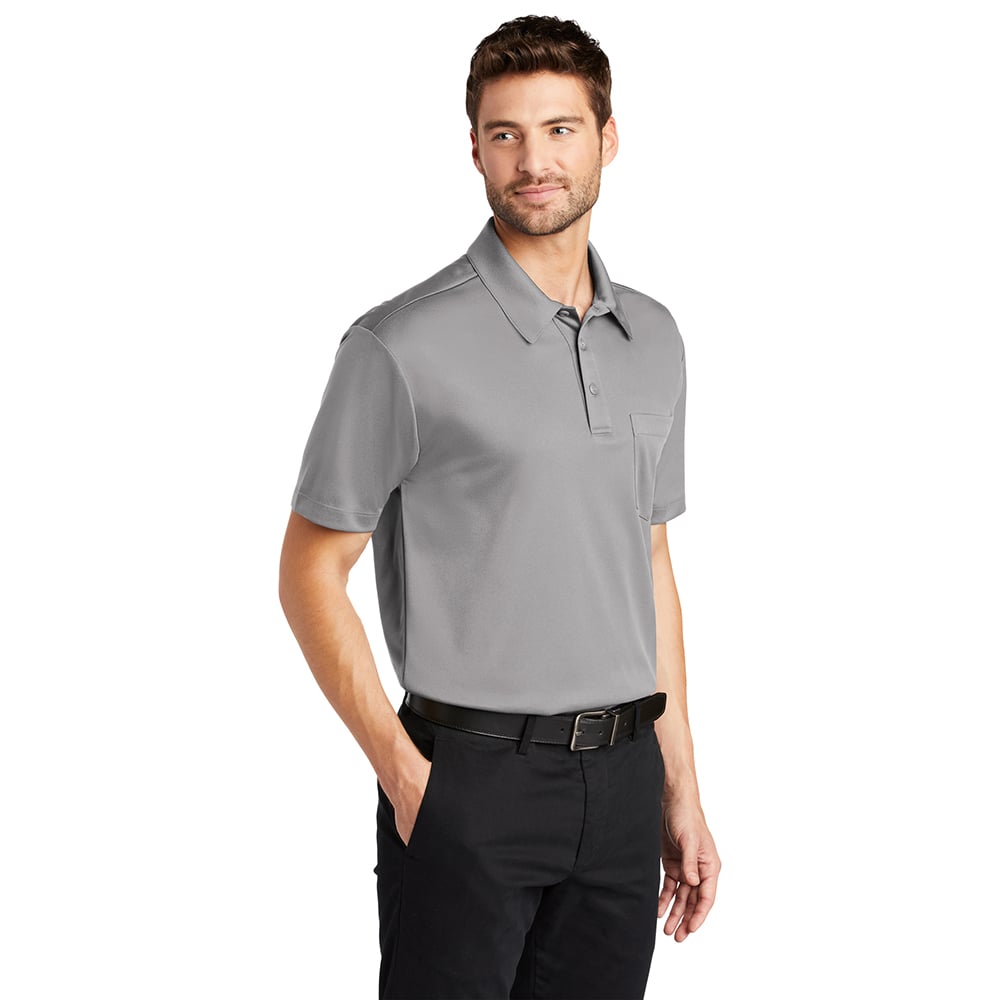 Port Authority K540P Silk Touch Performance Polo Shirt with Pocket