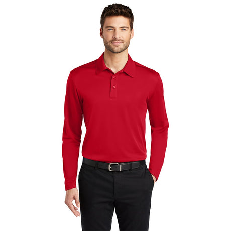 Port Authority K540LS Silk Touch Long Sleeve Performance Polo Shirt