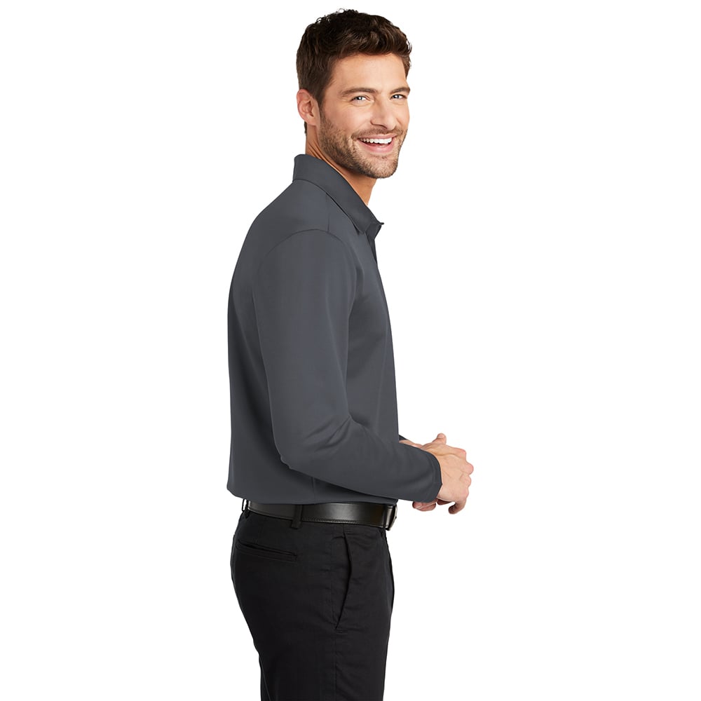 Port Authority K540LS Silk Touch Long Sleeve Performance Polo Shirt