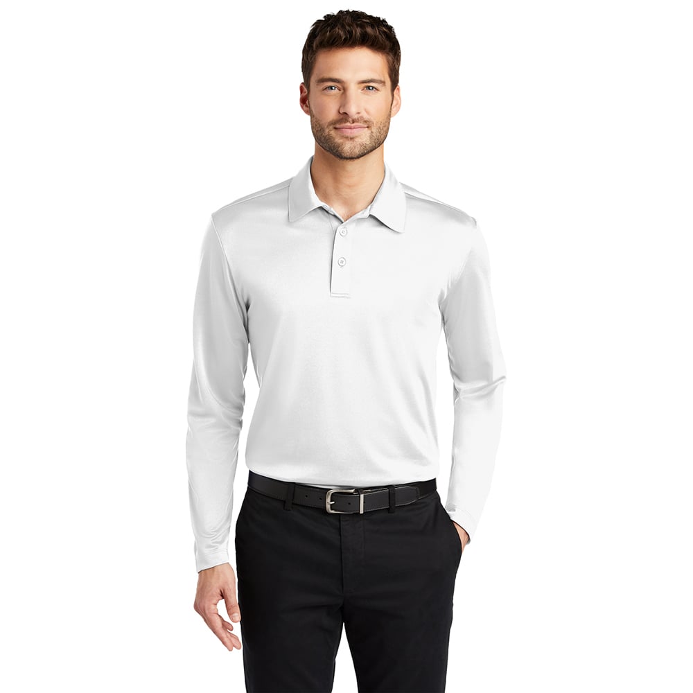 Port Authority K540LS Silk Touch Long Sleeve Performance Polo Shirt