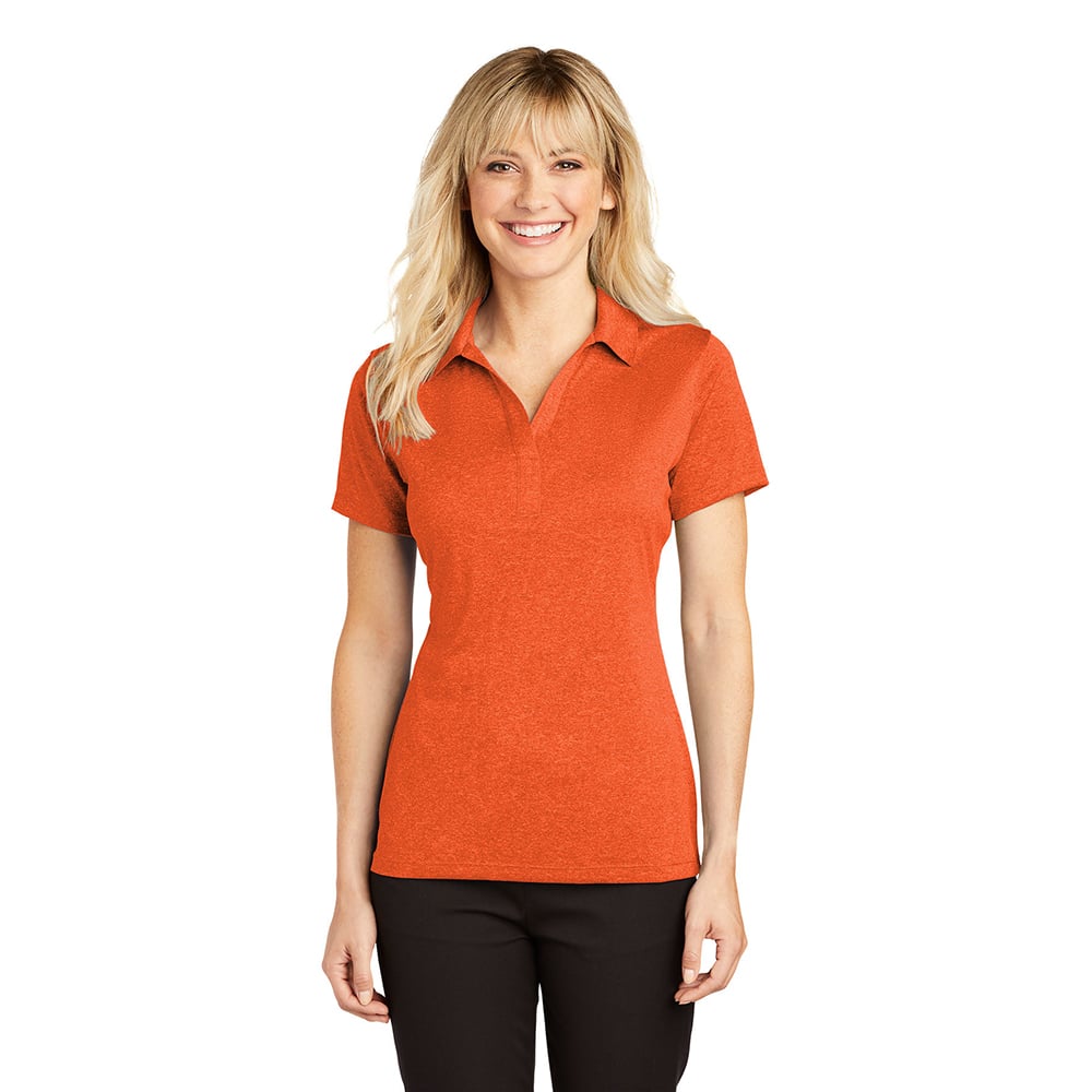 Sport-Tek LST660 Contender Women's Heather Y-Neck Polo