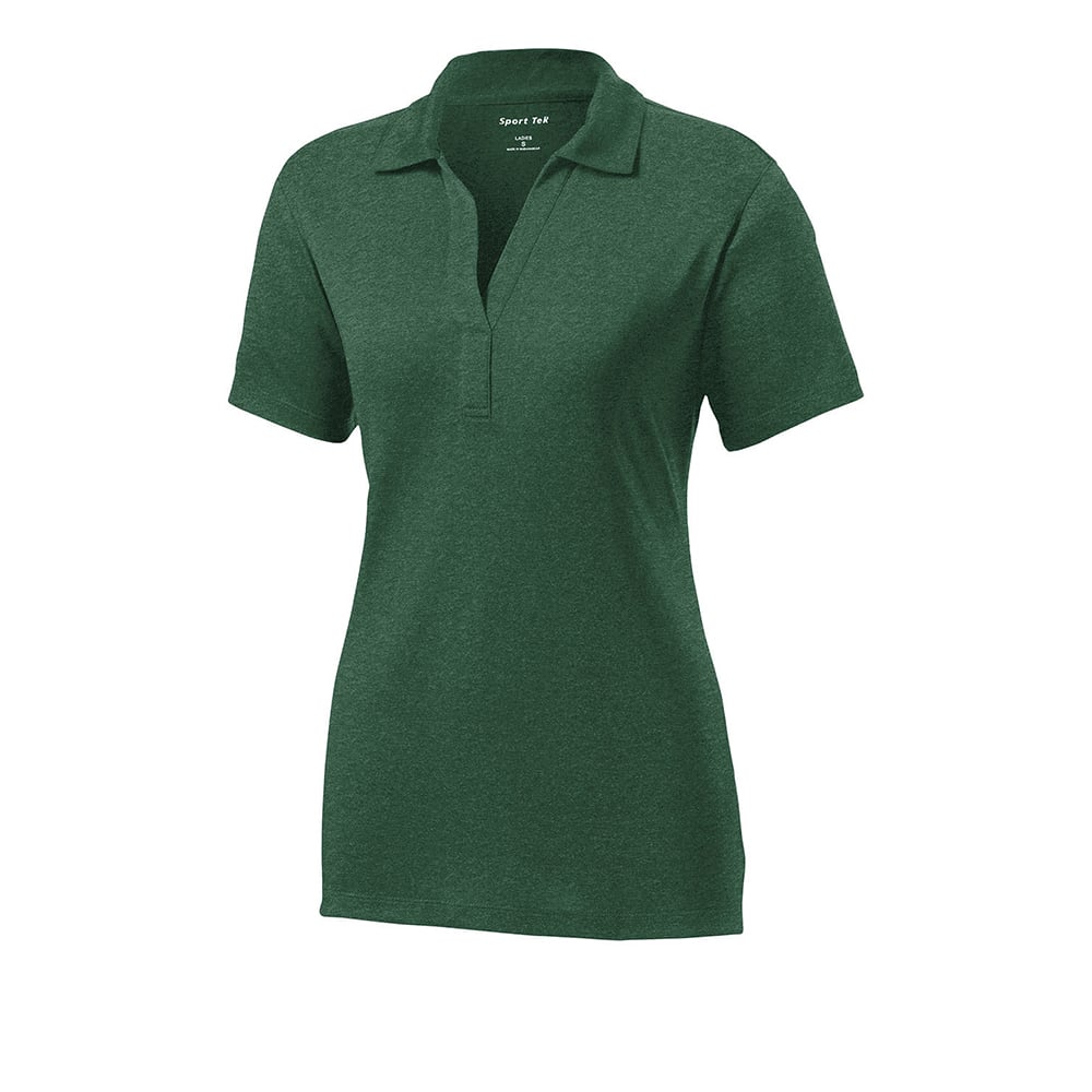 Sport-Tek LST660 Contender Women's Heather Y-Neck Polo