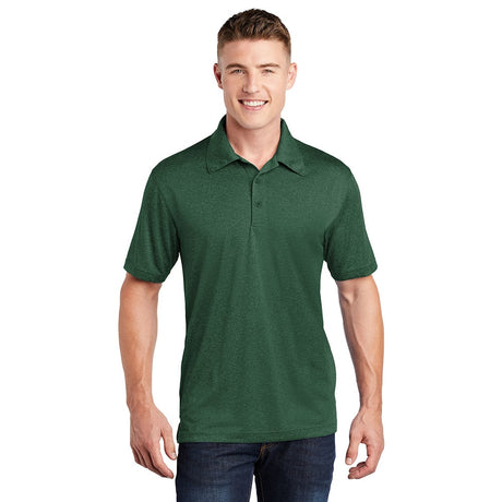 Sport - Tek ST660 Heather Contender Polo with 3 - Button Placket - Gorvex.com