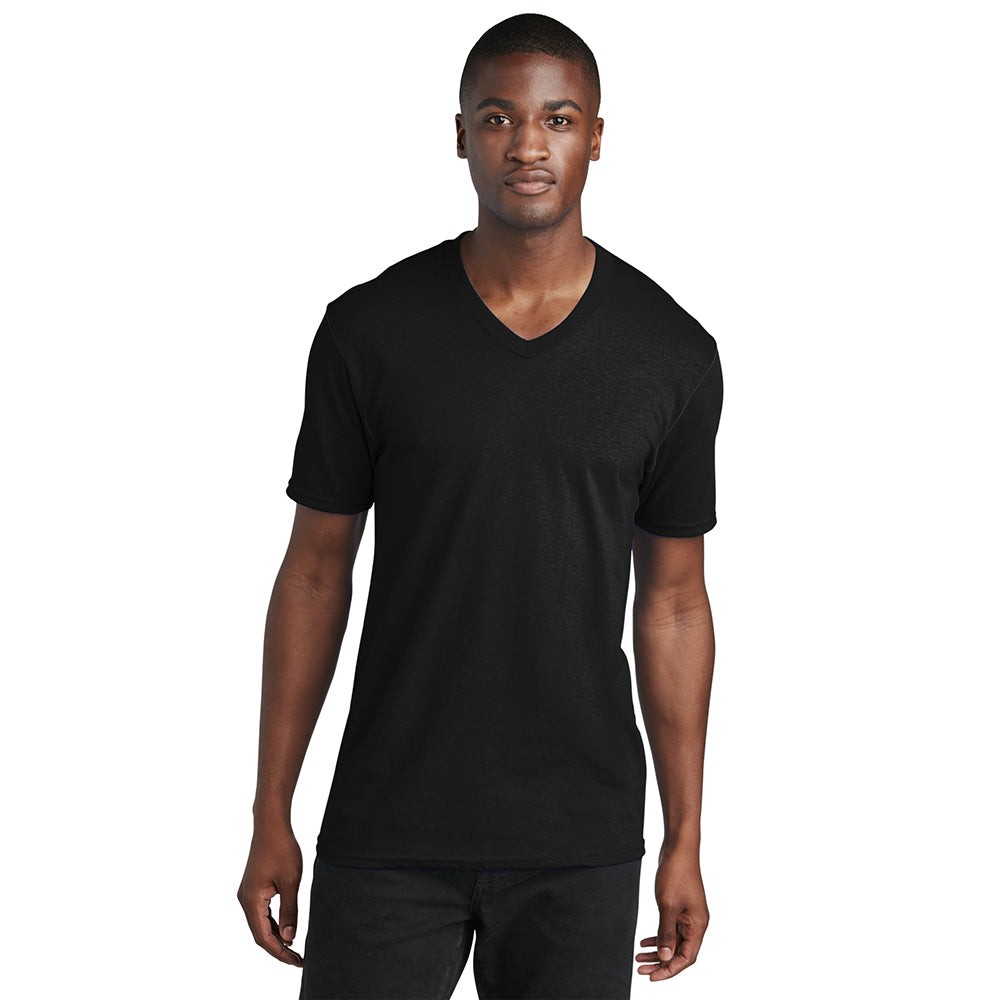 Port & Company PC54V 100% Cotton V-Neck T-Shirt