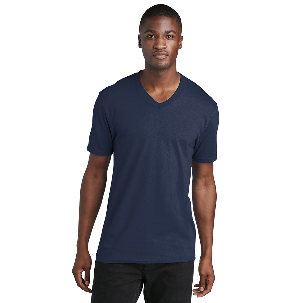 Port & Company PC54V 100% Cotton V-Neck T-Shirt