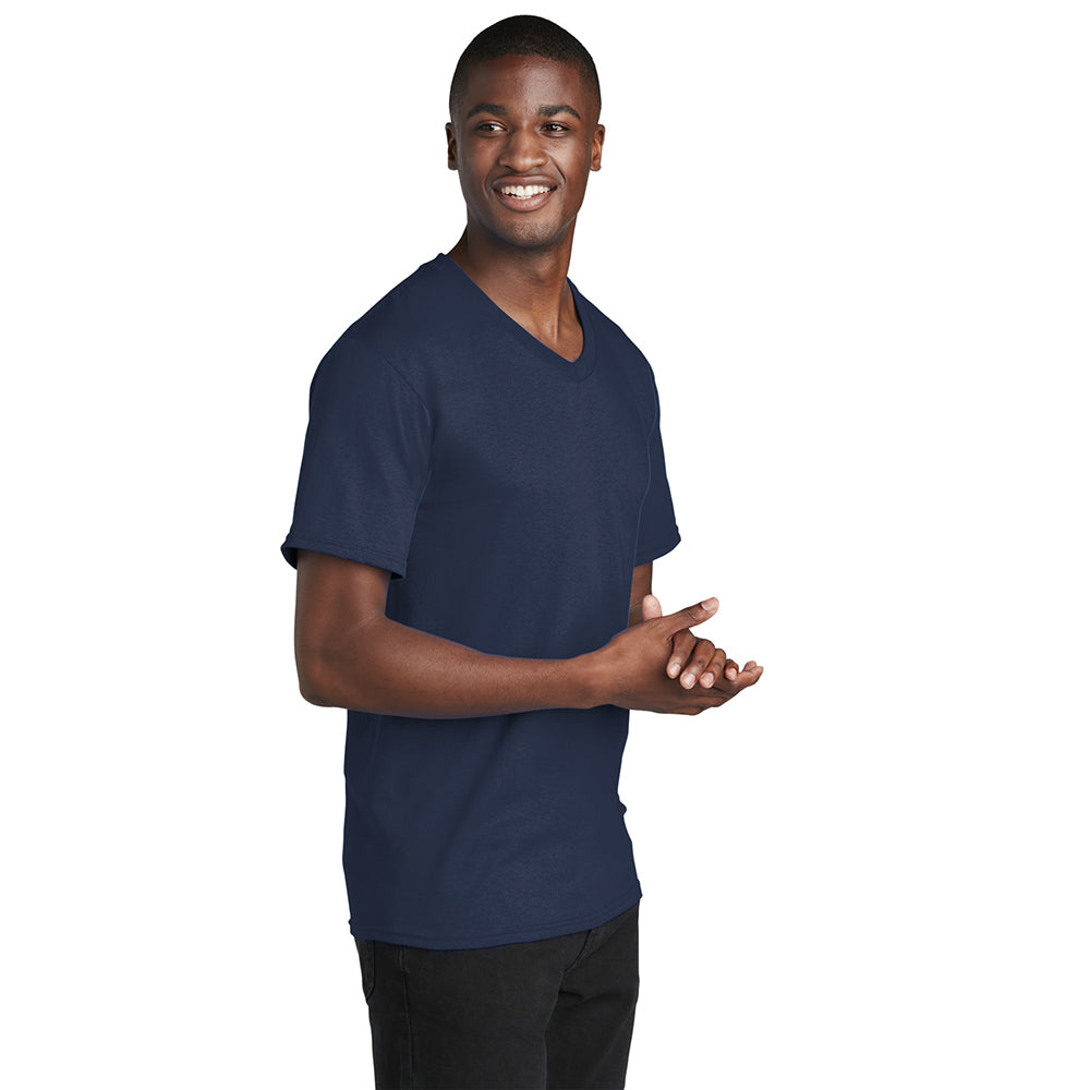 Port & Company PC54V 100% Cotton V-Neck T-Shirt