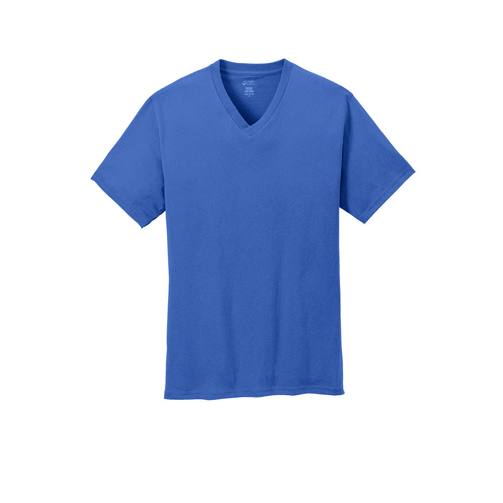 Port & Company PC54V 100% Cotton V-Neck T-Shirt