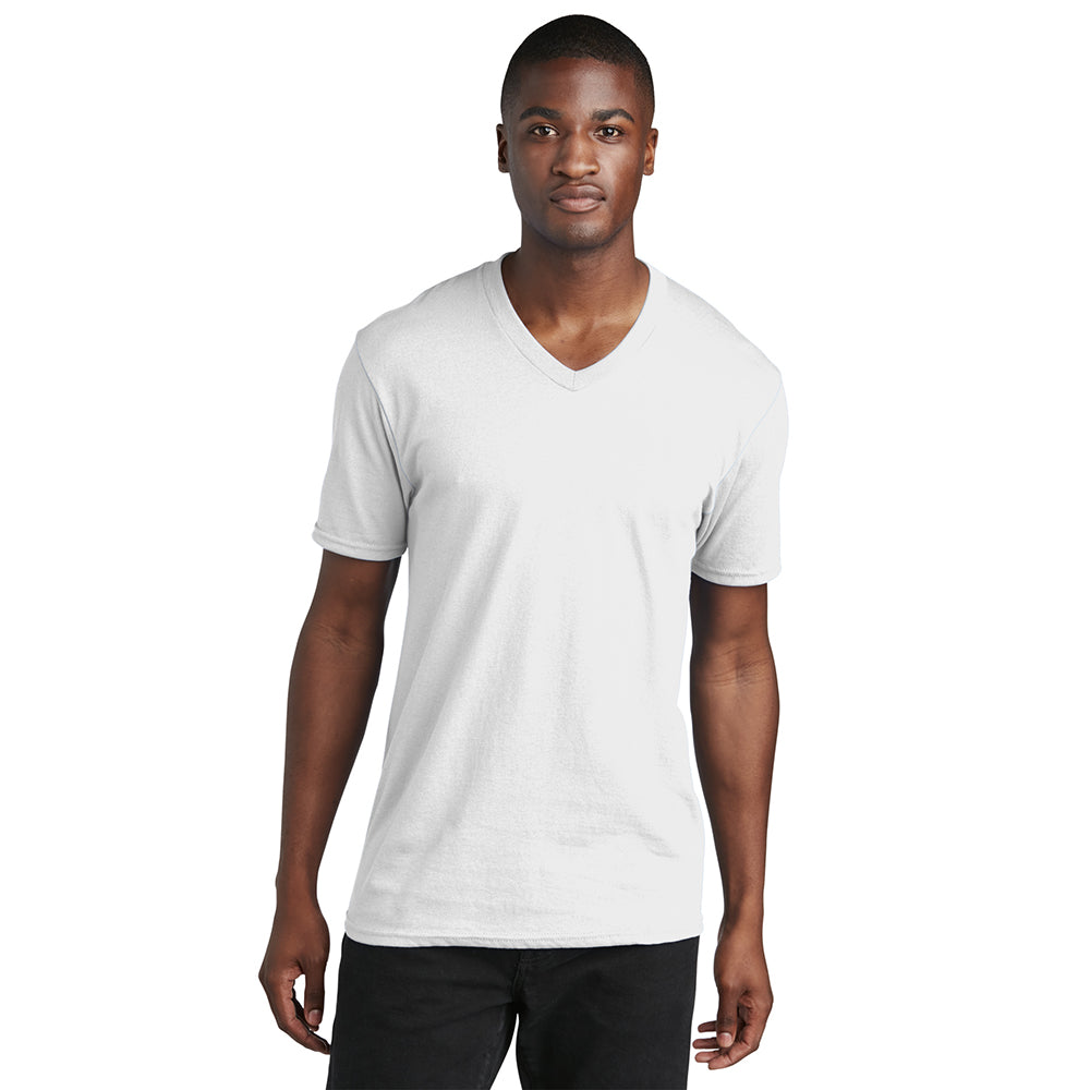 Port & Company PC54V 100% Cotton V-Neck T-Shirt