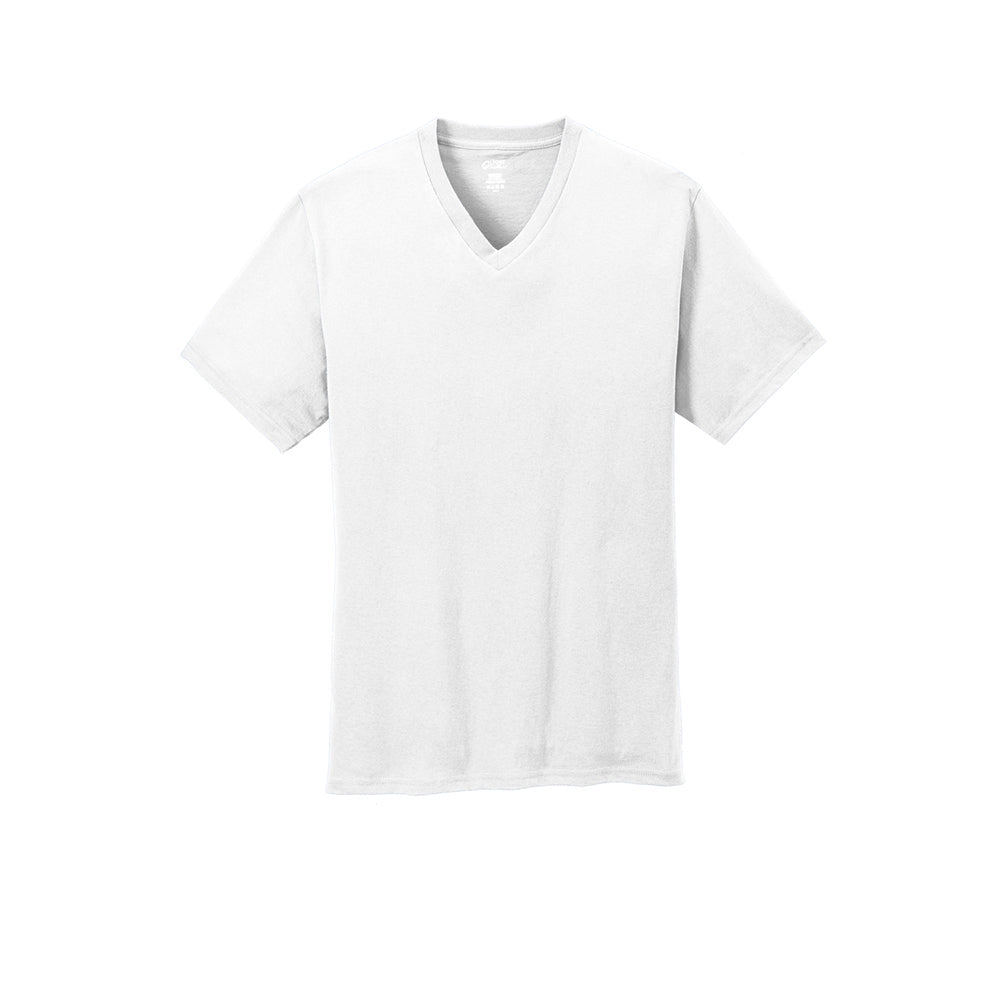 Port & Company PC54V 100% Cotton V-Neck T-Shirt