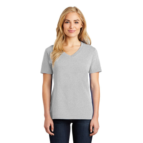 Port & Company LPC54V Women's 100% Cotton V-Neck T-Shirt