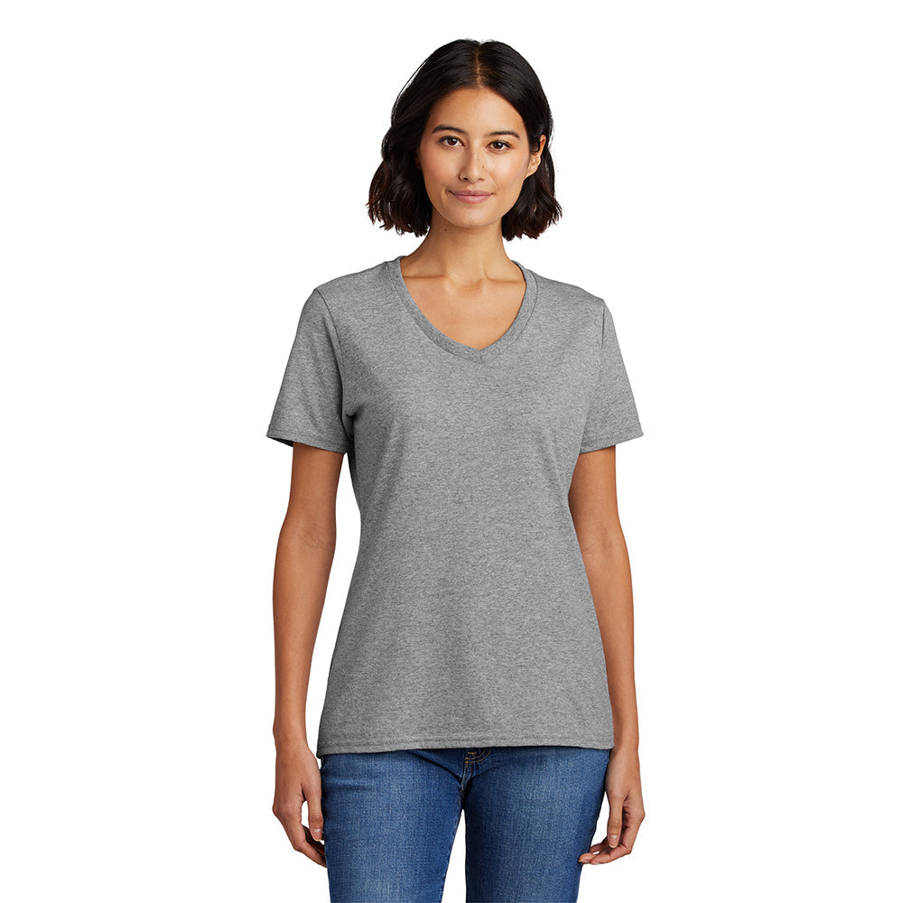 Port & Company LPC54V Women's 100% Cotton V-Neck T-Shirt