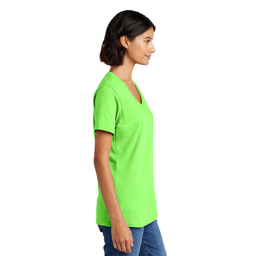 Port & Company LPC54V Women's 100% Cotton V-Neck T-Shirt