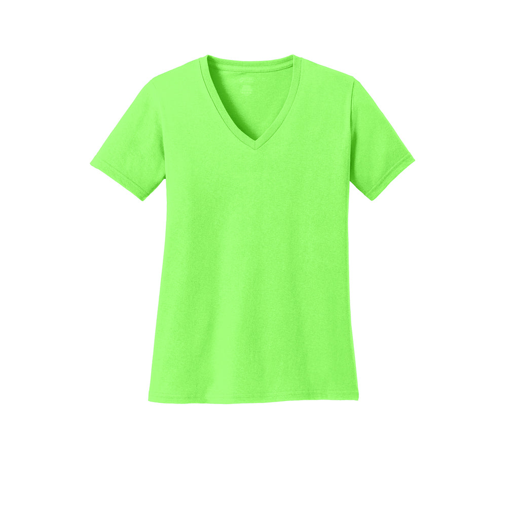 Port & Company LPC54V Women's 100% Cotton V-Neck T-Shirt