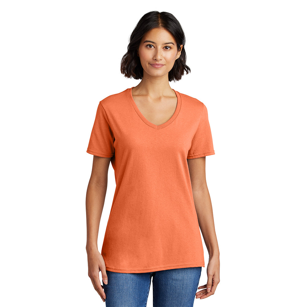 Port & Company LPC54V Women's 100% Cotton V-Neck T-Shirt