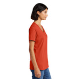 Port & Company LPC54V Women's 100% Cotton V-Neck T-Shirt