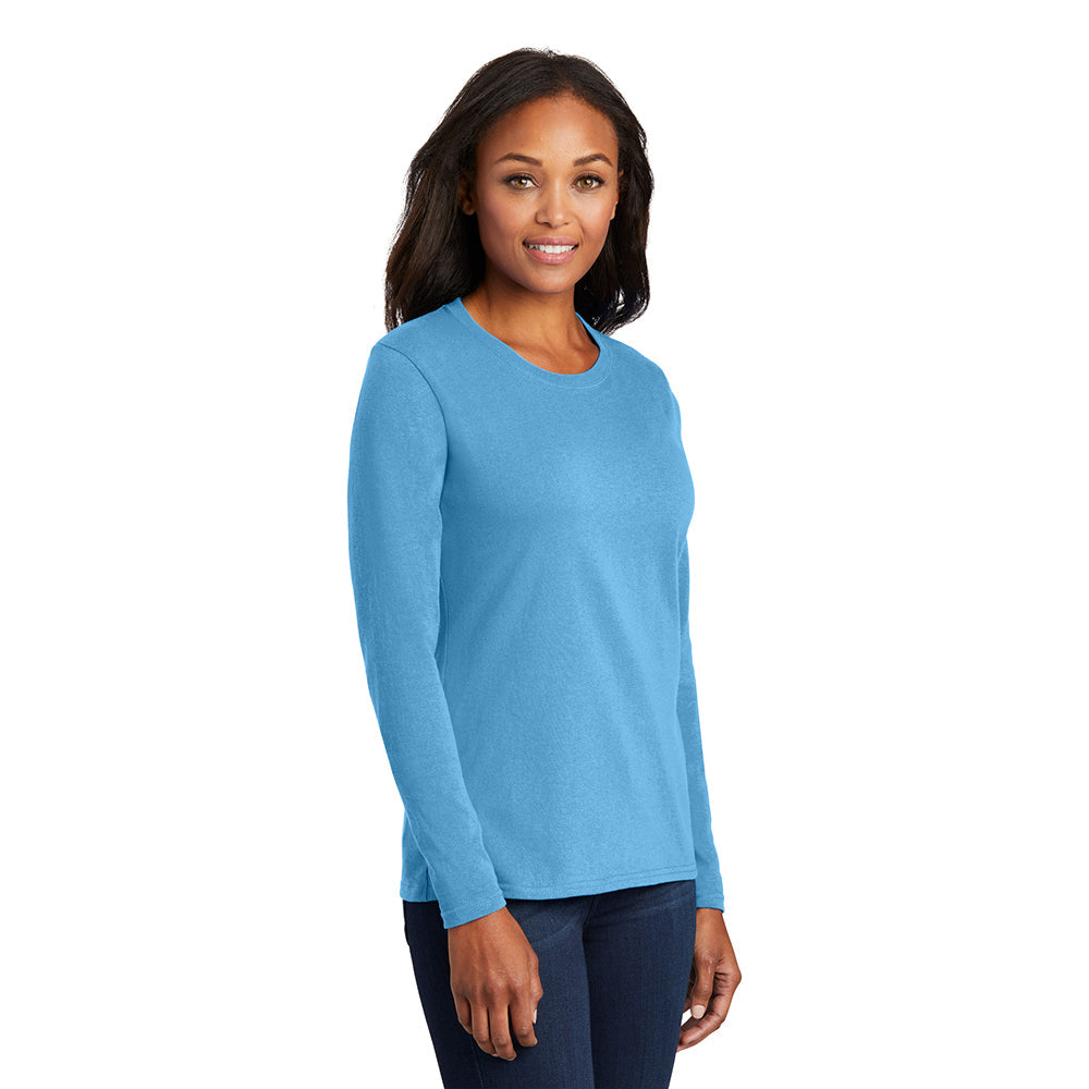 Port & Company LPC54LS Women's 100% Cotton Long Sleeve T-Shirt