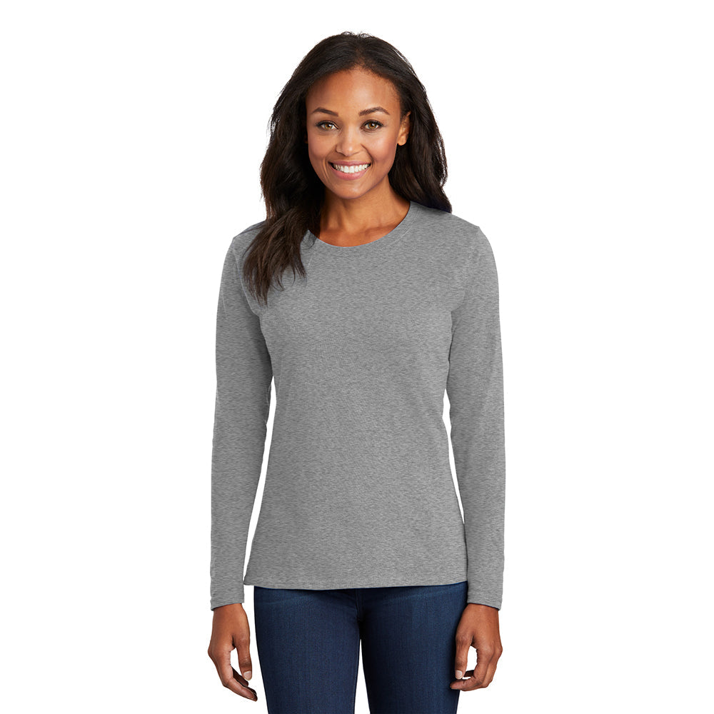 Port & Company LPC54LS Women's 100% Cotton Long Sleeve T-Shirt