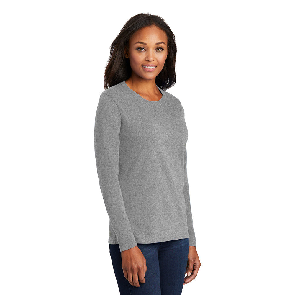 Port & Company LPC54LS Women's 100% Cotton Long Sleeve T-Shirt