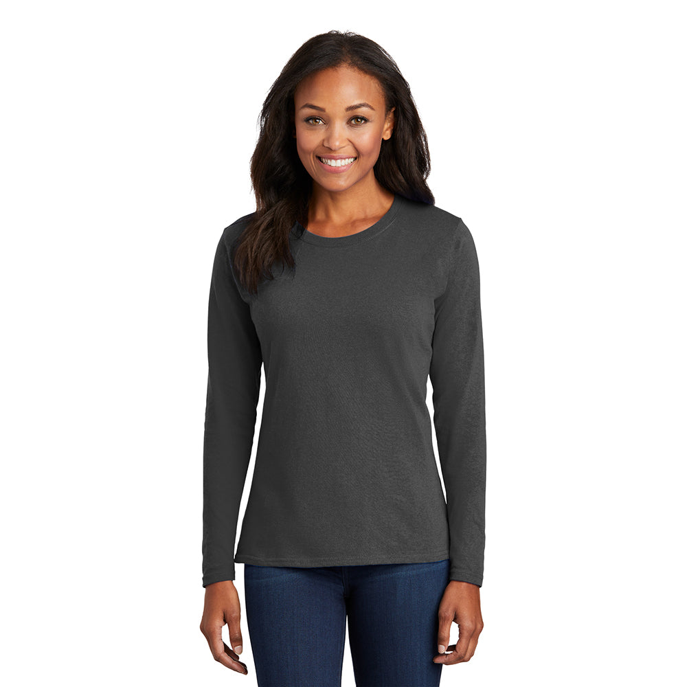 Port & Company LPC54LS Women's 100% Cotton Long Sleeve T-Shirt