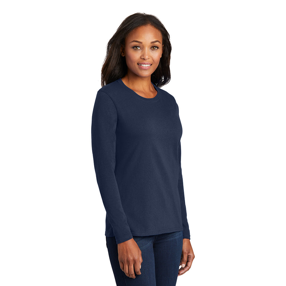 Port & Company LPC54LS Women's 100% Cotton Long Sleeve T-Shirt