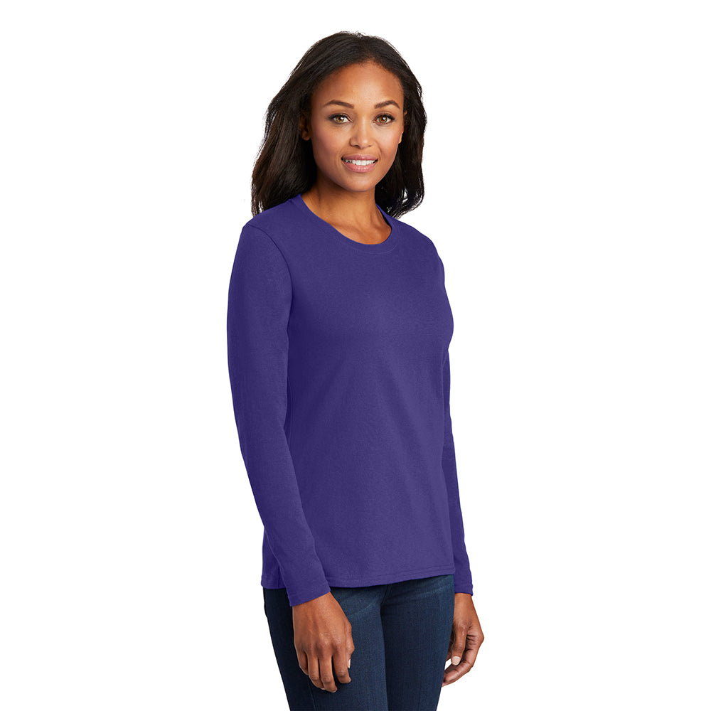 Port & Company LPC54LS Women's 100% Cotton Long Sleeve T-Shirt