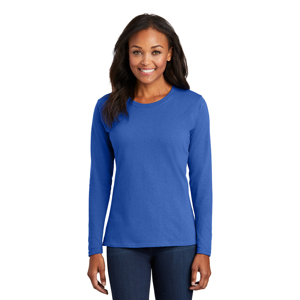 Port & Company LPC54LS Women's 100% Cotton Long Sleeve T-Shirt