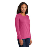 Port & Company LPC54LS Women's 100% Cotton Long Sleeve T-Shirt