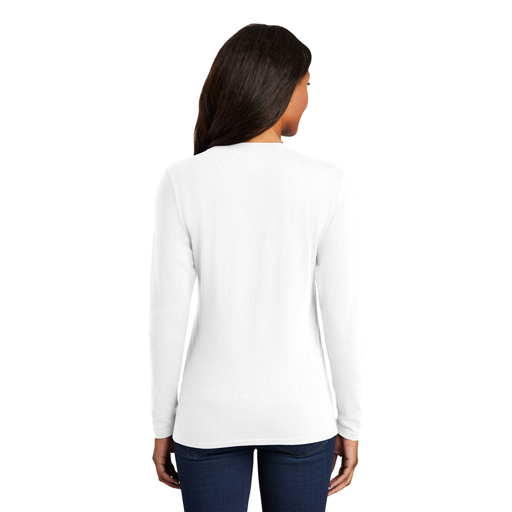 Port & Company LPC54LS Women's 100% Cotton Long Sleeve T-Shirt