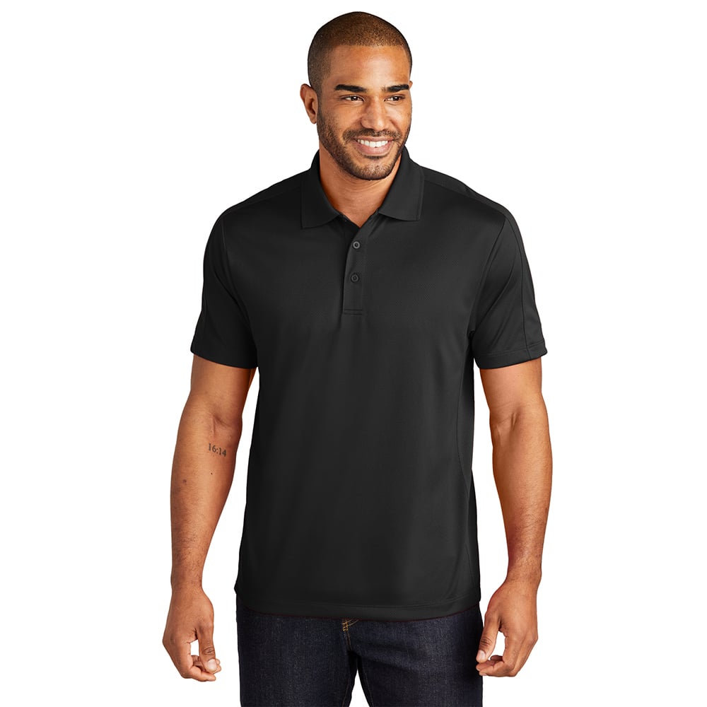 Port Authority K569 Diamond Jacquard Performance Polo Shirt