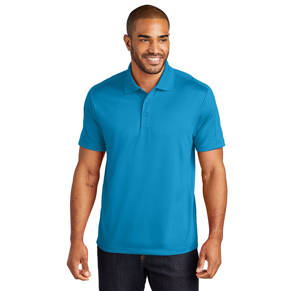 Port Authority K569 Diamond Jacquard Performance Polo Shirt