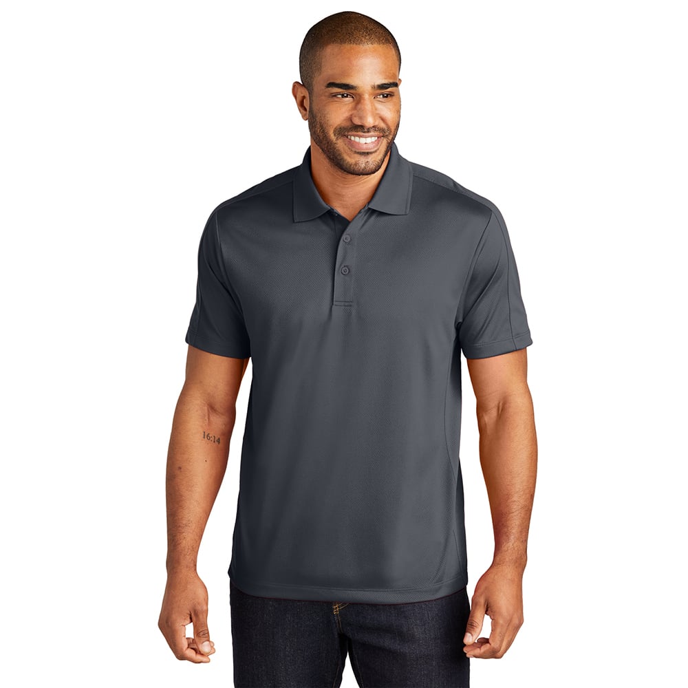 Port Authority K569 Diamond Jacquard Performance Polo Shirt