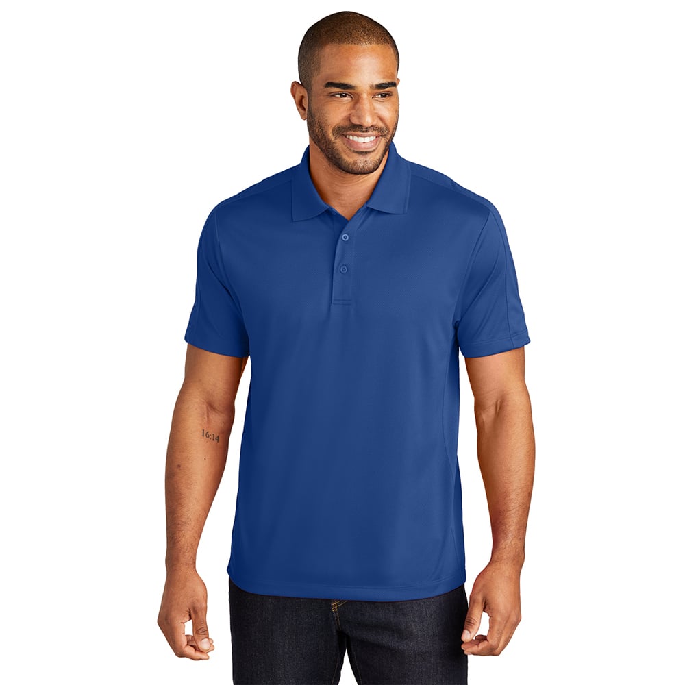 Port Authority K569 Diamond Jacquard Performance Polo Shirt